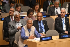 টেকসই অর্থনীতি গড়াতে জাতিসংঘে বিশ্ব নেতাদের প্রতি ড. ইউনূসের আহবান