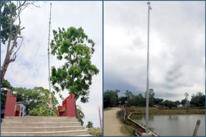 এমপির বাড়ির সামনে বজ্রপাত প্রতিরোধকারী যন্ত্র, হাওরে মরছে মানুষ