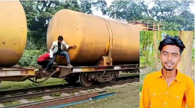 চলন্ত ট্রেনে থেকে লাফ, প্রাণ গেল যুবকের