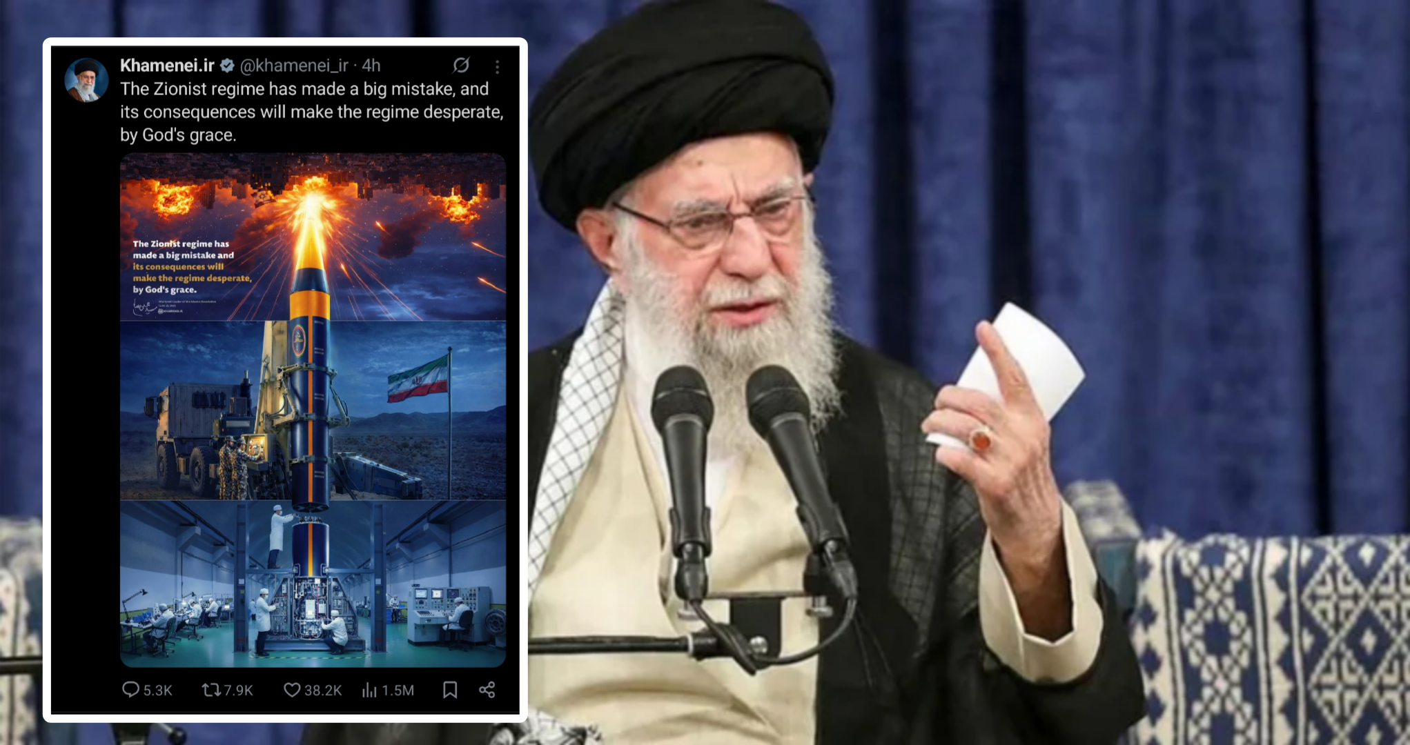 পোস্ট করলেন খামেনী, তবে কি তিনি মরেননি?