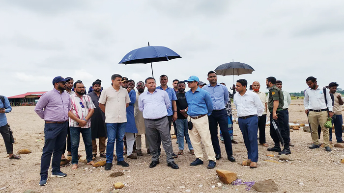 বিছনাকান্দি পাথর কোয়ারি পরিদর্শনে উচ্চ পর্যায়ের বিশেষজ্ঞ দল
