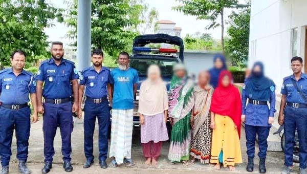 শান্তিগঞ্জে পুলিশের ওপর হামলার মামলায় ৬ আসামি গ্রেপ্তার