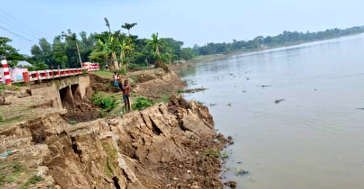 নদী ভাঙনে হুমকির মুখে কুশিয়ারা ডাইক