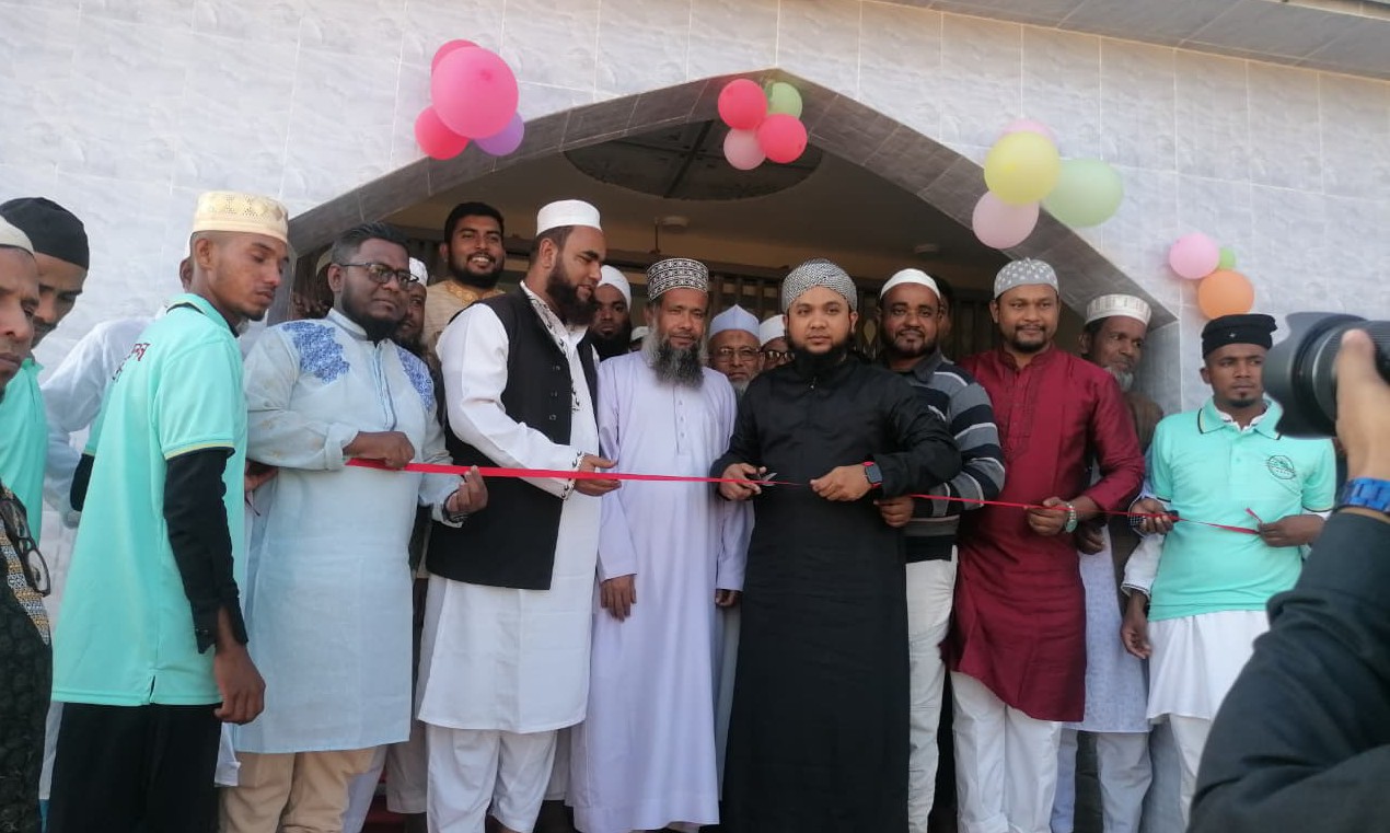 তাহিরপুরে আমানাহ জামে মসজিদের উদ্বোধন