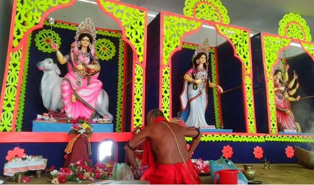 সিলেটে ৫৯৫টি মণ্ডপে শুরু হলো শারদীয় দুর্গোপুজা