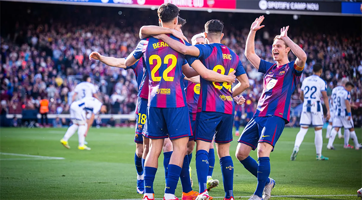 লেভান্তেকে হারিয়ে শীর্ষে বার্সেলোনা