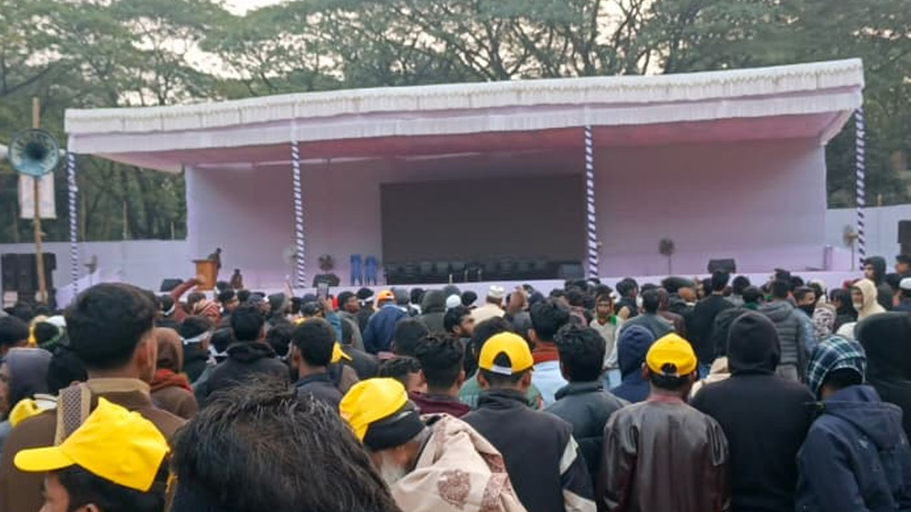সিলেটে জনসভাস্থলে নেতা&ndash;কর্মীদের ভিড়, তারেক রহমানের জন্য অপেক্ষা