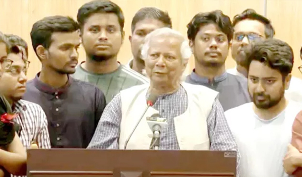 ছাত্ররা এ দেশকে নতুনভাবে পুনর্জন্ম দিয়েছে : ড. ইউনূস