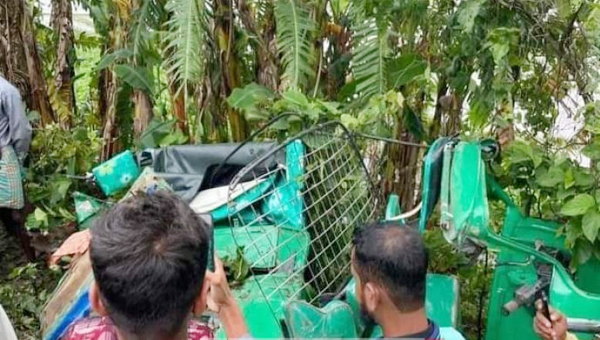 জগন্নাথপুরে ট্রাক-সিএনজি সংঘর্ষে নারীর মৃত্যু, আহত ৪
