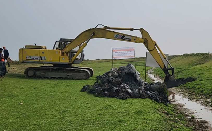 মৌলভীবাজারের মরা কাকড়া খাল পুনর্খনন কাজের উদ্বোধন