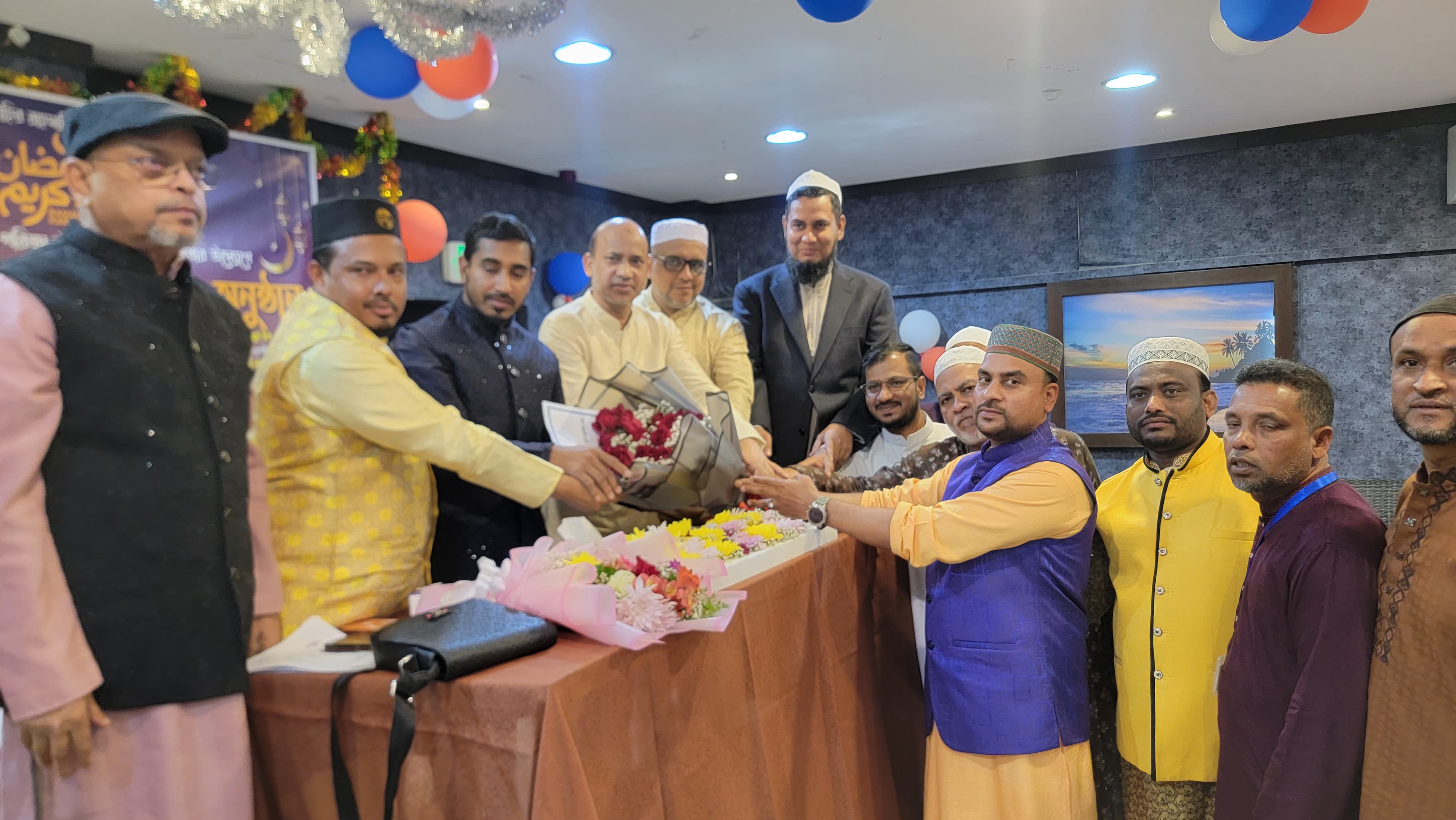 সিলেট বিভাগ প্রবাসী উম্মা আল কুয়াইন শাখার ইফতার ও অভিষেক