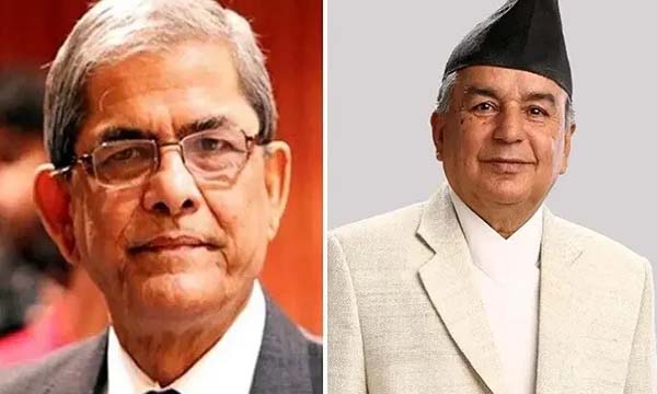 মির্জা ফখরুলকে নেপালের প্রেসিডেন্টের অভিনন্দন