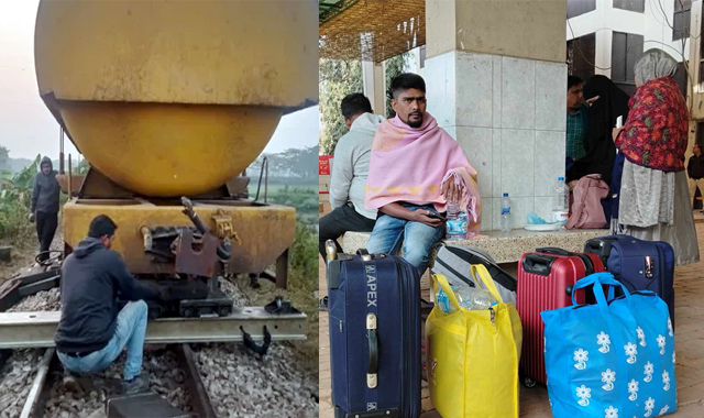 আট ঘণ্টা পর সিলেটের সঙ্গে রেল যোগাযোগ শুরু