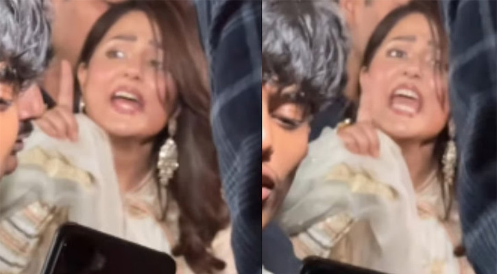 ইফতার পার্টিতে গিয়ে মেজাজ হারালেন হিনা খান