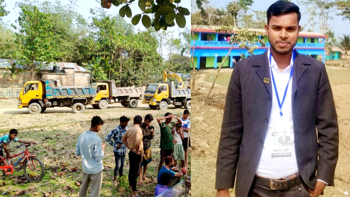 নদী খনন প্রকল্পে বাঁধা ও চাঁদাবাজির অভিযোগে জৈন্তাপুরে ছাত্রদল নেতা আটক