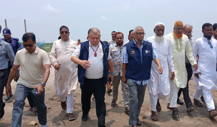 কোম্পানীগঞ্জে এক হাজার শয্যার হাসপাতাল: চীনা প্রতিনিধি দলের স্থান পরিদর্শন