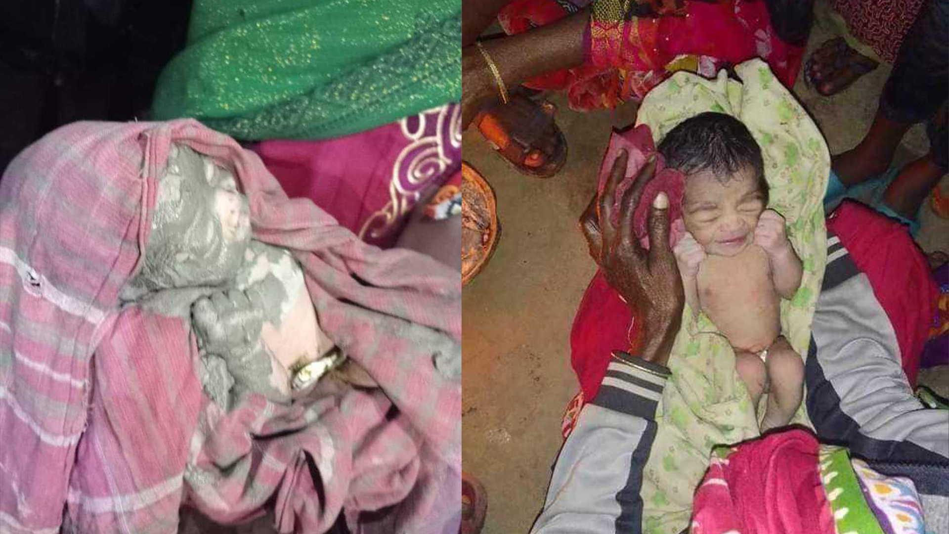 দিরাইয়ে নদীর পাড় থেকে কাদামাখা নবজাতক উদ্ধার