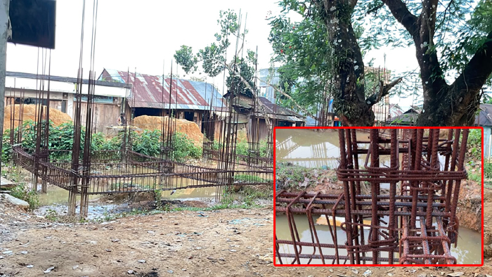 এক কোটি টাকার মার্কেটের কাজ থেমে, ভোগান্তিতে জলঢুপ থানাবাজারের ব্যবসায়ীরা