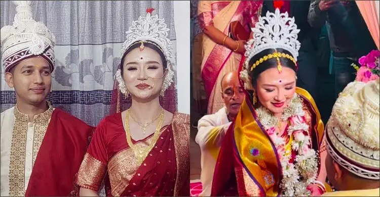 রাজনগরে এসে সাত পাকে বাঁধা পড়লেন চীনা তরুণী