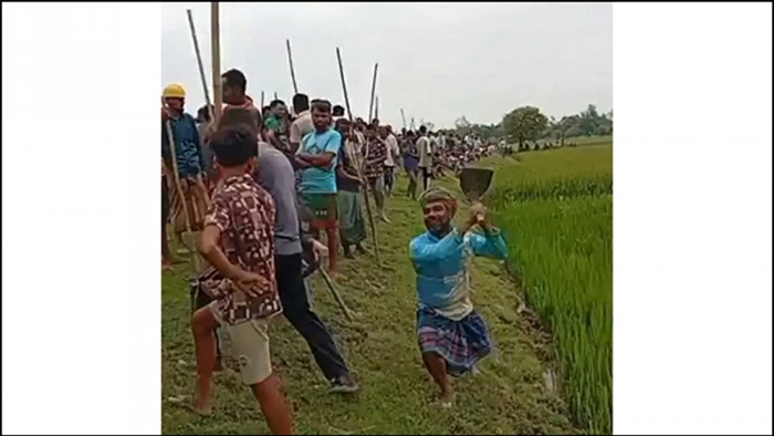 সুনামগঞ্জে বাঁধ কাটা নিয়ে সংঘর্ষে আহত ২০, ১৪৪ ধারা জারি