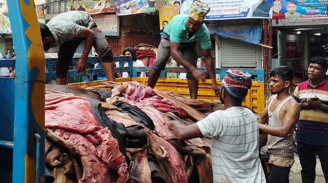 সিলেটে এবারও চামড়ায় ধস