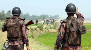 সুনামগঞ্জে বিজিবি&rsquo;র উপর চোরাকারবারিদের হামলা : আটক ২