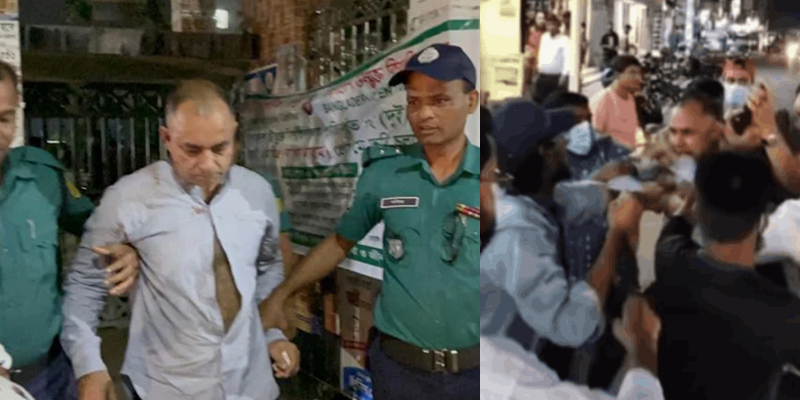 রিকারীবাজার ইউপি চেয়ারম্যানকে গণপিটুনি দিয়ে পুলিশে দিলেন জনতা