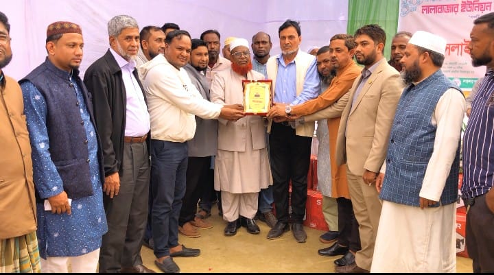 দক্ষিণ সুরমা ফাউন্ডেশন কতৃক হাফিজ জিল্লুর রহমান সংবর্ধিত