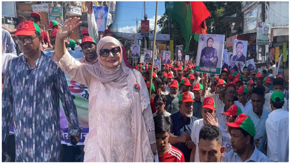 বিয়ানীবাজারে সাবিনা খান পপি'র নেতৃত্বে বিএনপির প্রতিষ্ঠাবার্ষিকীর র&zwnj;্যালী