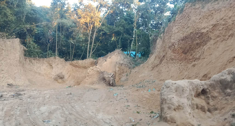 হরিপুরে পাহাড় কাটার মহোৎসব