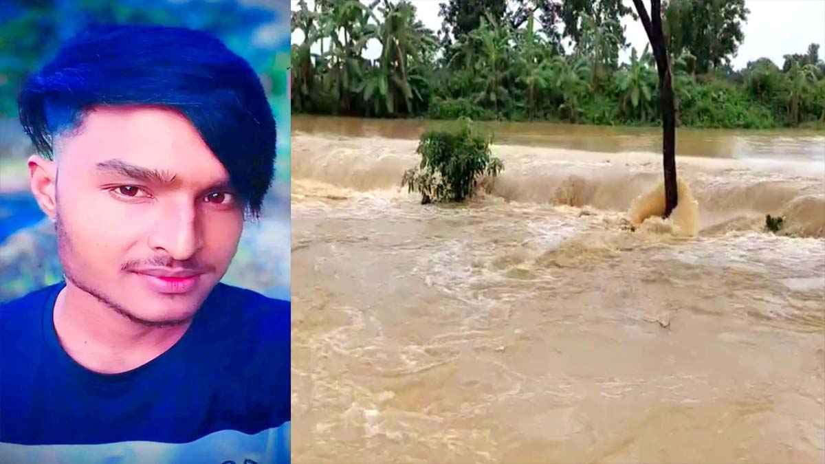 রাজনগরে বানের স্রোতে যুবক নিখোঁজ