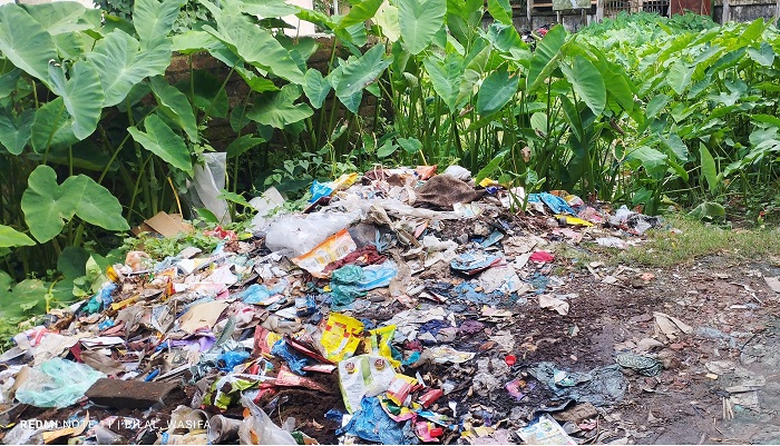 পরিত্যক্ত ভবন এখন ময়লা-আবর্জনার ভাগাড়