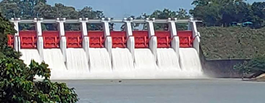খুলে দেওয়া হলো কাপ্তাই বাঁধের ১৬ জলকপাট