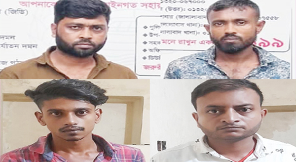 সিলেটে পৃথক অভিযানে ভারতীয় চোরাই চিনি ও ফুচকা জব্দ, আটক ৪