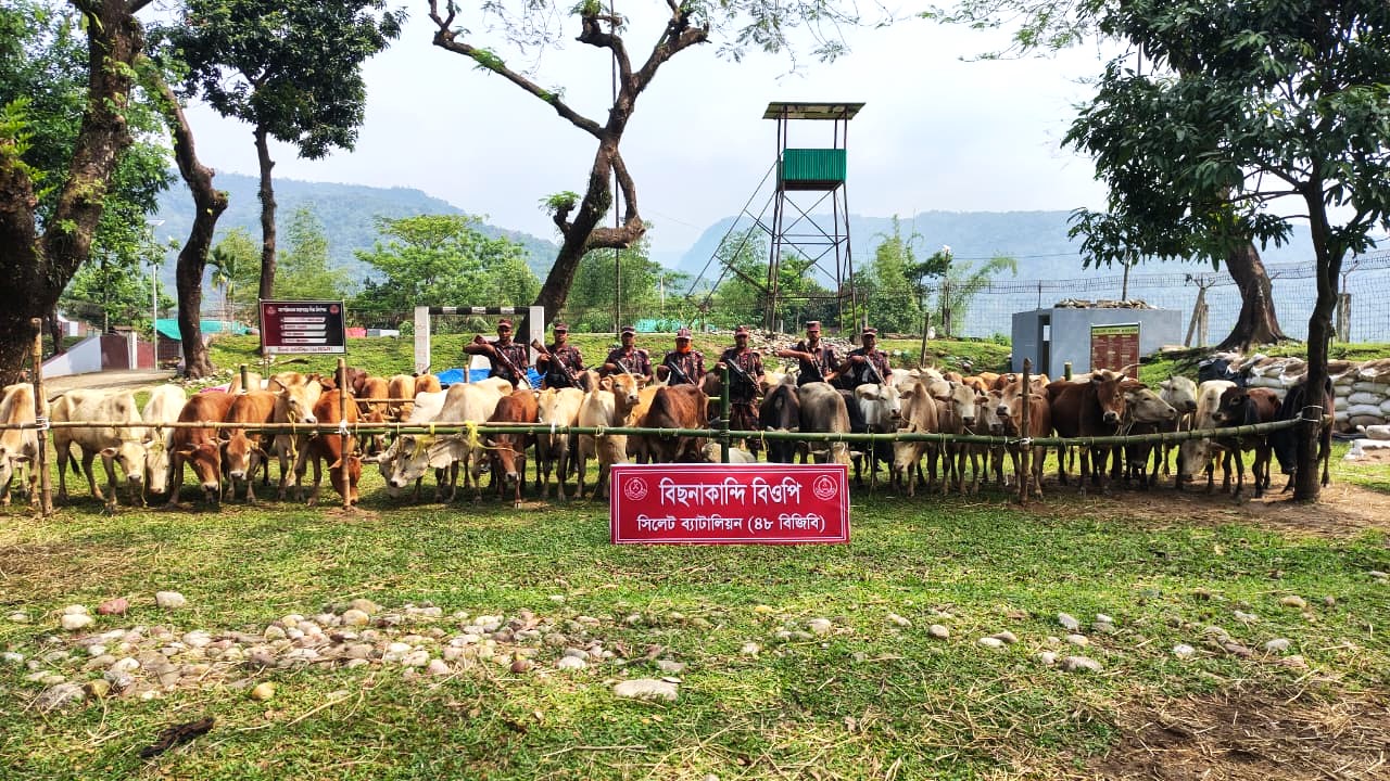 সিলেটে প্রায় ১ কোটি টাকার চোরাচালানী মালামাল আটক
