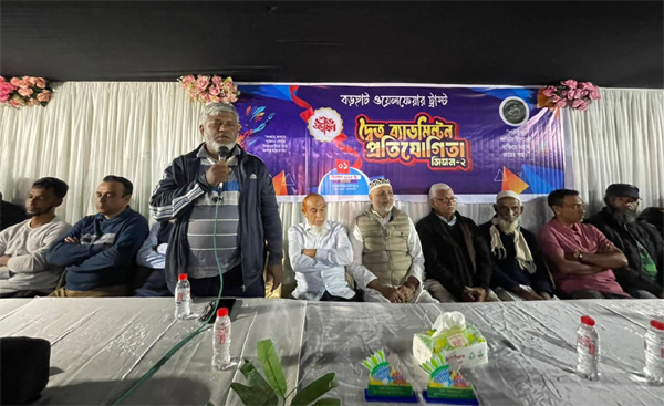 মৌলভীবাজারে বড়হাট ওয়েলফেয়ার ট্রাস্টের দ্বৈত ব্যাডমিন্টন প্রতিযোগিতার উদ্বোধন