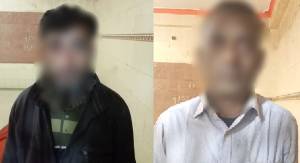 পুলিশের গাড়িতে বাসের ধাক্কা:  চালক ও হেলপার গ্রে ফতার
