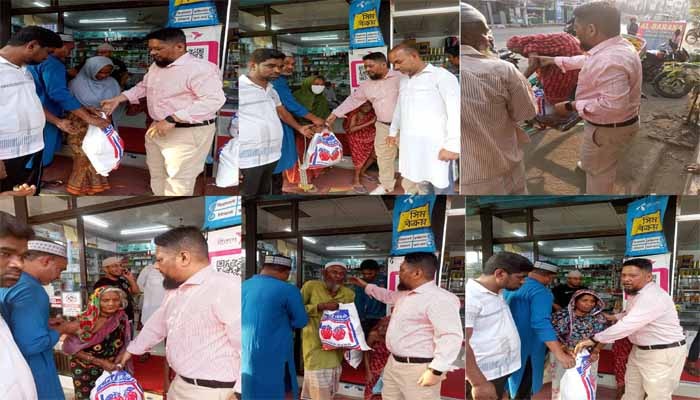 সিলেটে সেলিম আহমদ চৌধুরীর উদ্যোগে অসহায়দের মাঝে খাদ্যসামগ্রী বিতরণ