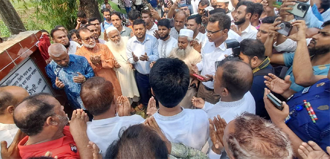 গোয়াইনঘাটে ১ কি.মি আরসিসি সড়ক নির্মাণ কাজের উদ্বোধন করলেন মন্ত্রী আরিফুল হক