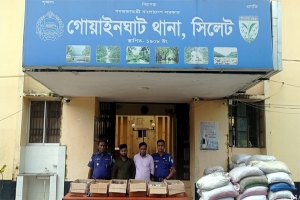 গোয়াইনঘাটে  ভারতীয় ঔষধের চালানসহ আটক ২