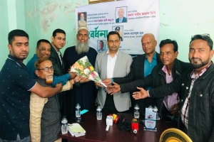 সফল উদ্যোক্তা ইব্রাহিম আলী লালুকে অনলাইন প্রেসক্লাবের সংবর্ধনা