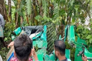 জগন্নাথপুরে ট্রাক-সিএনজি সংঘর্ষে নারীর মৃত্যু, আহত ৪