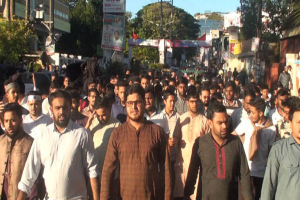হাসিনার রায় ঘোষণার খবরে সিলেটে আনন্দ মিছিল