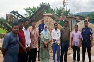 জৈন্তাপুরে পাঁচ ক্রাশার মেশিনের বিদ্যুৎ বিচ্ছিন্ন