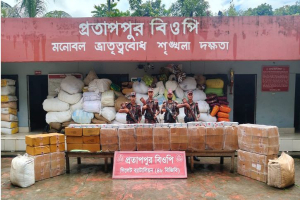 সিলেটে ৭৮ লাখ টাকার ভারতীয় মালামাল আটক
