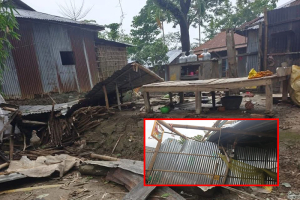 গোয়াইনঘাটে কালবৈশাখী ঝড়ে  ব্যাপক ক্ষতি : নিরূপণ কাজ চলছে