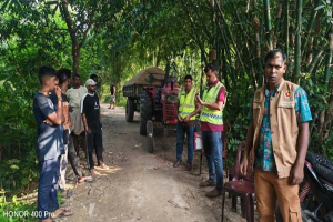 মাধবপুরে অবৈধ বালু উত্তোলন, ট্রাক্টরচালককে ৫০ হাজার টাকা জরিমানা