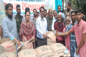 ছাতকে কৃষকদের মাঝে বিনামূল্যে বীজ ও সার বিতরণ উদ্বোধন করলেন এমপি মিলন