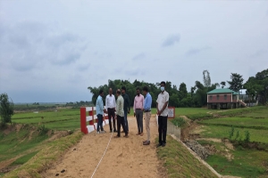 গোয়াইনঘাটে যুগ্ন সচিবের পিআইও কালভার্ট পরিদর্শন