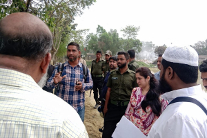 খাদিমপাড়ায় চলছে অবৈধভাবে মাটি কাটা, একজনের কারাদন্ড